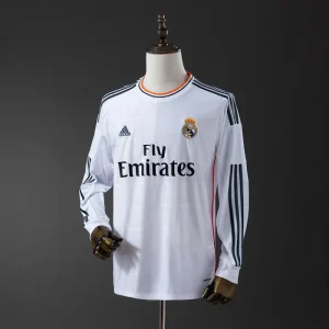 Retro Real Madrid 2013-14 Home Long Sleeves