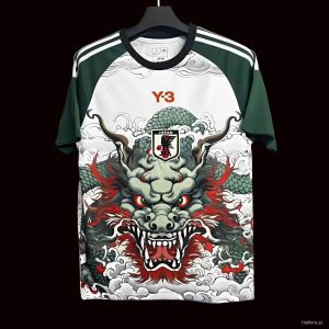 2024 Japan x Y3 Green White Dragon Special Jersey