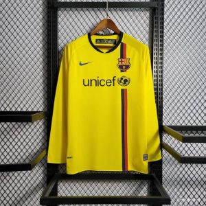 08/09 Retro Long Sleeve Barcelona Away Football Shirt 1:1 Thai Quality