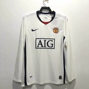 2008/2009 Long Sleeve Retro Man Utd Away Football Shirt 1:1 Thai Quality