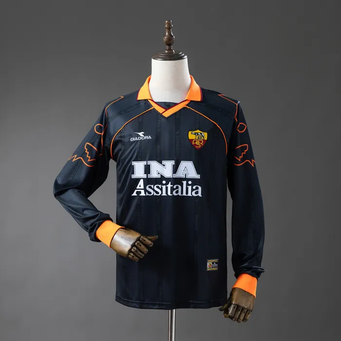 1999-00 AS Roma Retro Third Kit Long Sleeves