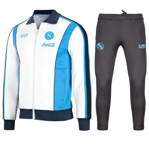 2025/2026 SSC Napoli White Euro Anthem Jacket