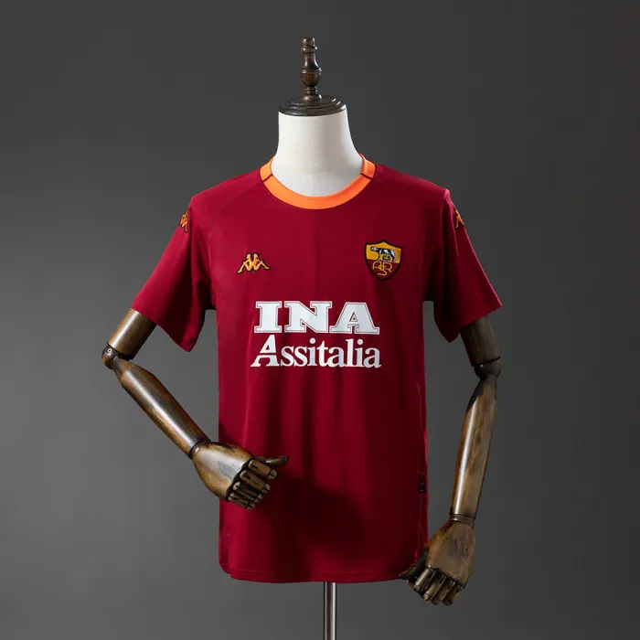 2000-01 AS Roma Retro Home Kit