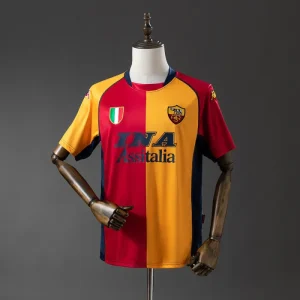 2001-02 AS Roma Retro Home Kit