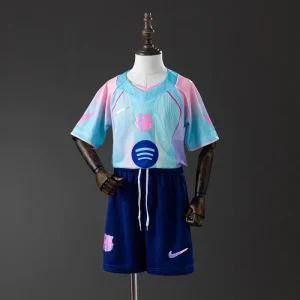 Kids Barcelona Jersey 25/26 Fourth Football Kit