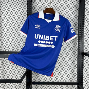 (S-4XL)25/26 Rangers Home Football Shirt 1:1 Thai Quality