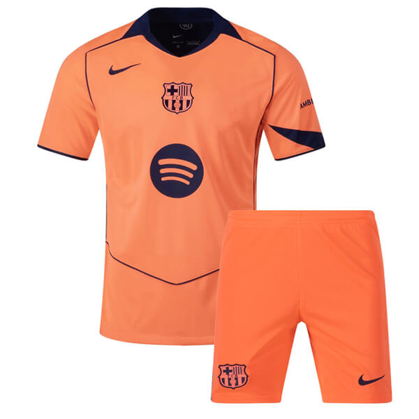 25/26 Barcelona Third Football Shirt 1:1 Thai Quality Kids Size